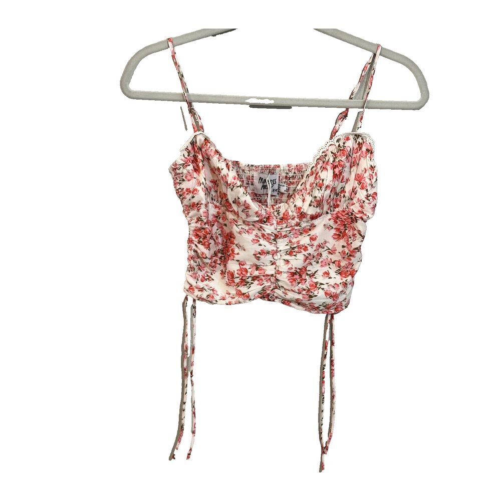 New Princess Polly Pink‎ Floral Crop Tank Top PINK size 6